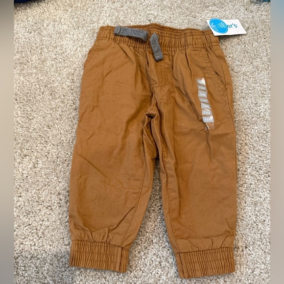 Carter's Other - Carter's Toddler Rust Brown Elastic-Waist Joggers